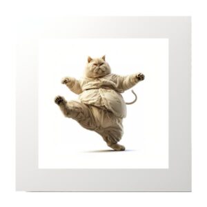 Fat Cat Fighting Photography Prints