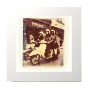 Vintage Motorbike Sepia Photography Print